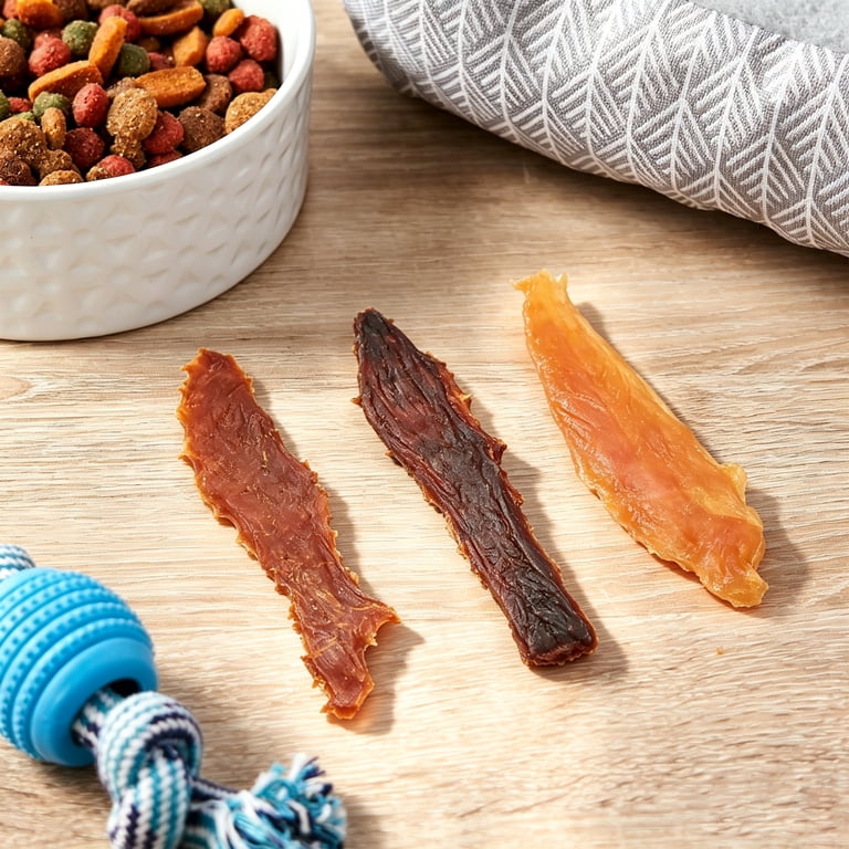 Golden Rewards Chicken, Duck & Beef Jerky Dog Treats, 12 oz photo 6