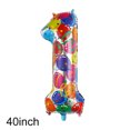 thumbnail image 5 of Globo decorativo digital de aluminio delgado de 40 pulgadas con diseño de flores coloridas de Disney para fiestas de cumpleaños, 5 of 5