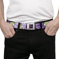 thumbnail image 3 of Nickelodeon Belt, Seatbelt Buckle Belt, Invader Zim Gir Flip Poses Tie Dye Blues, Youth 22 to 32 Inches, 3 of 9