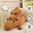 thumbnail image 3 of SQEQE Weighted Capybara Plush Cute Soft Pillow Toy Gift for Kids 23.6 Inch, 3.1 lbs, 3 of 6