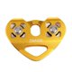 thumbnail image 1 of Polea de escalada Macarena de doble cuerda de aluminio 30KN oro, 1 of 7
