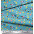 thumbnail image 3 of Soimoi Poly Georgette Fabric Sun,Ice Cream & Cocktail Summer Designs Printed Craft Fabric by The Yard 52 Inch Wide, 3 of 3