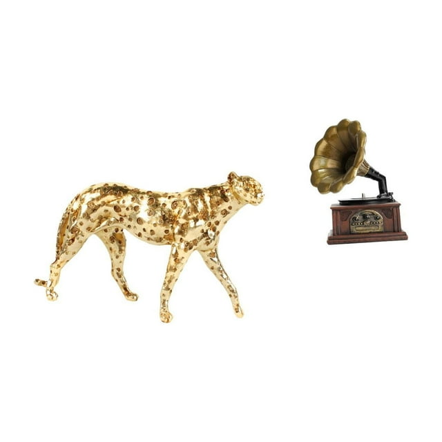 Elegante Figura De Resina De Guepardo Vintage, Escultura De Animal Retro, Adorno De Mesa Para Centro De Mesa, Decoración De Oficina, Hogar, Regalo De Inauguración De La Casa.