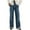Dark Blue, variant on Idoravan Jeans for Women under $5 Fashion Women's Button Zipper Pockets Length Pants Jeans