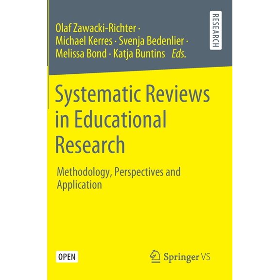 Systematic Reviews in Educational Research: Methodology, Perspectives and Application, (Hardcover)