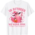 thumbnail image 1 of Camiseta rosa para concientización sobre el cáncer de mama de Halloween en octubre, 1 of 2