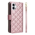 thumbnail image 2 of Allytechgroup Case for iPhone 16 Plus with Credit Card Slot, Built-in Shoulder Strap Lanyard PU Leather Wallet Flip Stand Case Full Body Shockproof Protective for iPhone 16 Plus, Rosegold, 2 of 7