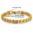 thumbnail image 3 of Female Flower Bracelet for Women Braslet 14K Yellow Gold Chain Link Bracelets Woman Jewelry, 3 of 8