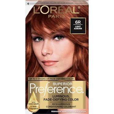 L'Oreal Paris Superior Preference Permanent Hair Color, 7RB Dark Rose ...
