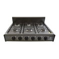 thumbnail image 4 of Estufa de mesa para gas con 6 quemadores de aluminio y lámina acero negro SUPRA Parrilla 6Q-POP, 4 of 7