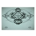 thumbnail image 3 of Geometry Cutting Board, Simplistic of Life Vortex Motion with Spheres Print, Decorative Tempered Glass Cutting and Serving Board, Small Size, Black Grey White, by Ambesonne, 3 of 5