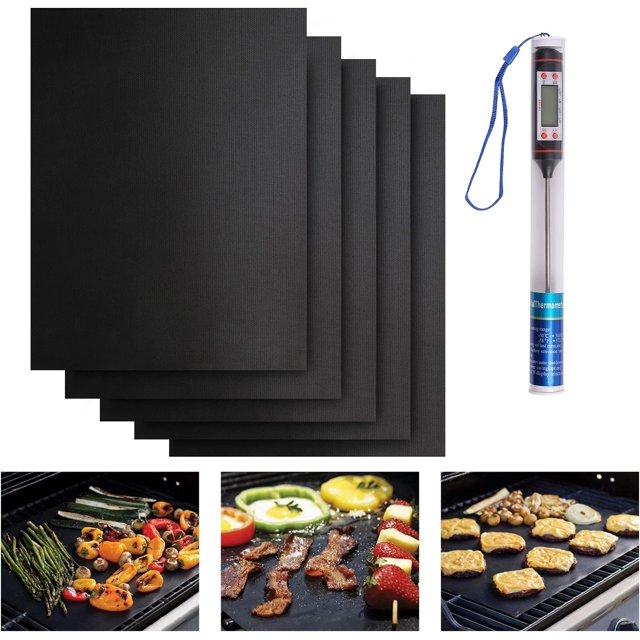 Alfombrilla para parrilla, alfombrilla para horno, alfombrilla para hornear - Antiadherente - 40x33cm