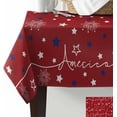 thumbnail image 3 of Rectangle Patriotic Memorial Tablecloth 60 x 84 Waterproof & Stainproof Tablecloths,Wipeable Table Cloth Wrinkle-Free for Round/Rectangle/Square/Dining/Party,Stars Red Blue Fireworks 4th of July, 3 of 6