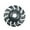 Black, variant on 12-Tooth Angle Grinder Wood Carving Disc – 16-Hole Stainless Steel Tool for Tea Tray & Detail Crafting (9.5cm)