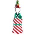 thumbnail image 6 of iiniim Girls Christmas Elf Costume Stripes Ballet Dance Leotard Cosplay Birthday Party Outfits Red 6, 6 of 7