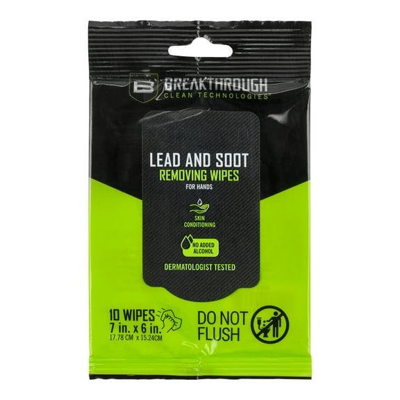 Breakthrough Clean Technologies® Lead and Soot Wipes (7 x 6 Wipe) - 10 Ct Pouch