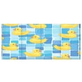 thumbnail image 4 of WOBOGO Tile Yellow Duck Acrylic Pen Holder 4 Compartments Clear Pencil Organizer Makeup Brush Storage Case, 4 of 7