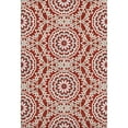 thumbnail image 2 of Addison Rugs Mayfield Washable Transitional Circles Red Rectangle Rug, 3' x 5', 2 of 6