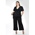 thumbnail image 1 of Conjunto sastre manga corta Roman Fashion /Tallas Extras, 2-4369 (Negro) negro 38, 1 of 6