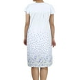 thumbnail image 3 of EZI Women's Short Sleeve Cotton-rich Nightgown, 3 of 4
