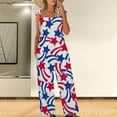 thumbnail image 2 of Dyegold Jumpsuits for Women Casual, Women Jumpsuits Dressy Independence Day USA Flag Loose Wide Leg Overalls Long Pants Sleeveless ​Square Neck ​Rompers, 2 of 5