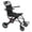 #4 Black, variant on Wheelchairs for Adults Transport Chair Lightweight Foldable, Carbon Steel Frame Supports 220lbs, Portable Travel Wheel Chair for Seniors with Large All-Terrain Wheels and Safety Belt