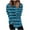 001 Navy, variant on Htigea Striped Sweatshirt for Women Crewneck Long Sleeve Casual Loose Tunic Tops Fall Everyday Sweatshirt Black S