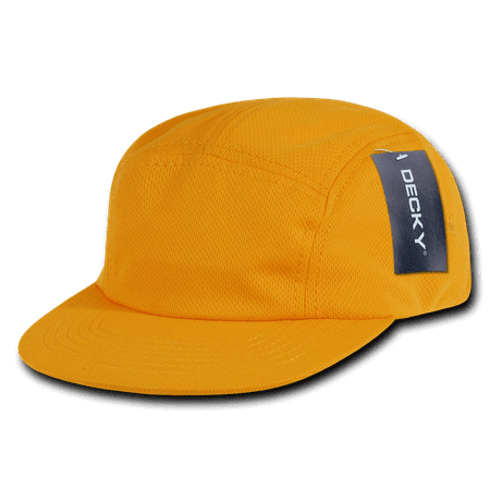 Retro Mesh Hat - Decky 5 Panel Retro Flat Bill Performance Mesh Racer Cap Hat Caps Hats For Men Women Unisex