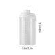 thumbnail image 3 of Taza de café Cold Brew transparente con escala | Tapa a prueba de fugas | Taza de té helado de plástico apta para microondas | Botella de agua reutilizable de viaje portátil | 401-500ml | Blanco, 3 of 7