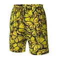 thumbnail image 5 of Naloa Yellow Butterflies Men's Beach Shorts, Surfing shorts, Swim trunks, Quick Dry Swim Trunks for Surfing Beach Fun - 3X-Large, 5 of 9