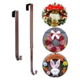 thumbnail image 4 of Retractable Stainless Steel Heavy Duty Steel Hook For Indoor Decoration Scratch Resistant Wreath Hanger for Front Door, 4 of 8