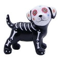 thumbnail image 2 of Dserhfy Day of The Dead Dog Cat Figurine Halloween Skull Animal Statue Resin Skeleton Sculpture for Home Desk Decoration, 2 of 8