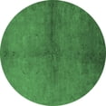 thumbnail image 1 of Ahgly Company Indoor Round Oriental Emerald Green Industrial Area Rugs, 5' Round, 1 of 4