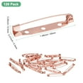 thumbnail image 3 of 120-Pack Bar Pins, 1.4 Inch Brooch Pin Backs Safety Clasp for Badges/Name Tags/Corsage/DIY Crafting Sewing Fabric[35mm, Rose Golden], 3 of 7