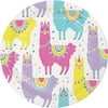 7 in. Llama Party Dessert Plates, 8 Count