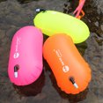 thumbnail image 4 of Tignapoo Orange Waterproof Inflatable Swim Bag for Outdoor Activities - Adjustable Waistband, Ideal for Kayaking, Boating, and Rafting - 8kg Buoyancy, Lightweight PVC Design, 4 of 6