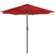 thumbnail image 2 of Sombrilla para Patio, Sombrilla de Mesa de Exterior de 2,29 m, con 8 costillas, UPF 50+, Inclinación Doble de 30°, Base no Incluida, para Patio, Jardín, Piscina, Rojo, 2 of 6