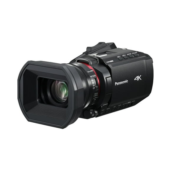 Panasonic X1200 4K Camcorder, Wide Angle Telephoto Lens with 24X Zoom, Hybrid O.I.S.,Lightweight Heat Dispersing Design, Eco Packaging - HC-X1200