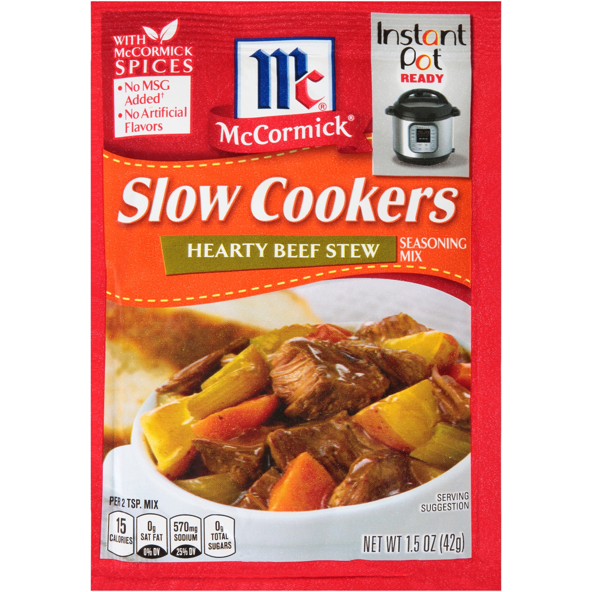 McCormick Slow Cookers Hearty Beef Stew Seasoning Mix, 1.5 oz Walmart