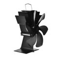 thumbnail image 4 of BE-TOOL 6 Blades Wood Stove Fan Heat Powered Electric Fireplace Fan for Wood Burning Stove / Fireplace / Log Burner Black, 4 of 8