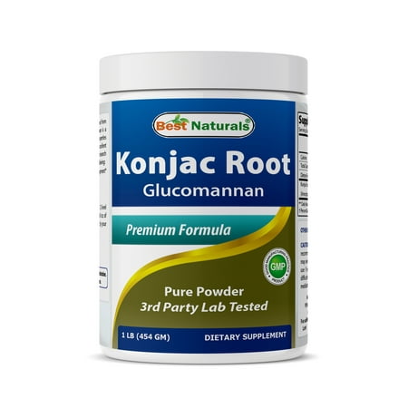 Best Naturals Konjac Root Weight Management Supplement, 2000mg Glucomannan (1 lb) — EXP 01/27