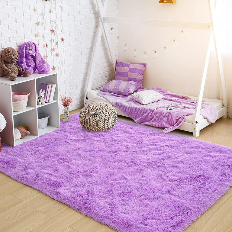 Calming Living Room Rug Multicolored Patterned Indoor Rug Shag Non-Sli –  Feblilac® Mat