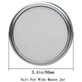 thumbnail image 4 of 4-Pack Stainless Steel Sprout Jar Lid Kit For Excellent Ventilation Wide Mouth Mason Jars Mason Jars For Making, 4 of 7