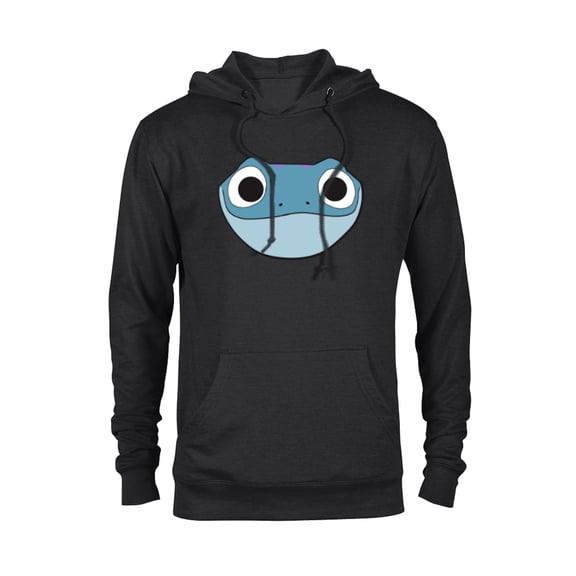 Disney Frozen 2 Bruni Cute Salamander Big Face - Pullover Hoodie for Adults - Customized-Black