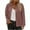 Pink, variant on Crunowin Womens Casual Jacket, Long Sleeve Lapel Button Down Cropped Shacket Jacket With Pockets Army Green M