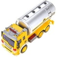 thumbnail image 4 of JoyABit Friction Powered Oil Tanker Truck Toy - Push and Go Truck - Lights and Sound, 4 of 6