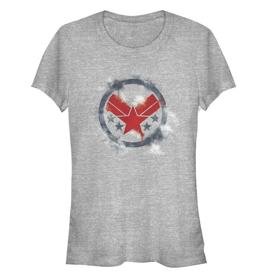 Junior's Marvel Avengers: Endgame Smudged War Machine Graphic Tee Athletic Heather Medium