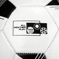 thumbnail image 4 of Franklin Sports Competition 100 Soccer Balls - 12 pack Deflated with Pump - Size 4 - White/Black, 4 of 7