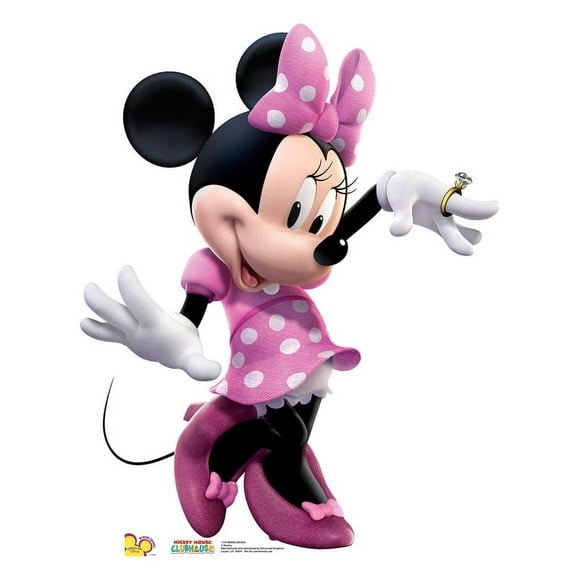 Advanced Graphics Minnie Mouse Cardboard Stand-Up, Pink Dress, 3ft, Free Standing