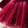 thumbnail image 6 of Kuleyang Little Girls Dresses Tutu Long Sleeve Velvet Tulle Spring Princess Star Sequin Ruffle Holiday Party Birthday Dresses Red 6T(120), 6 of 8